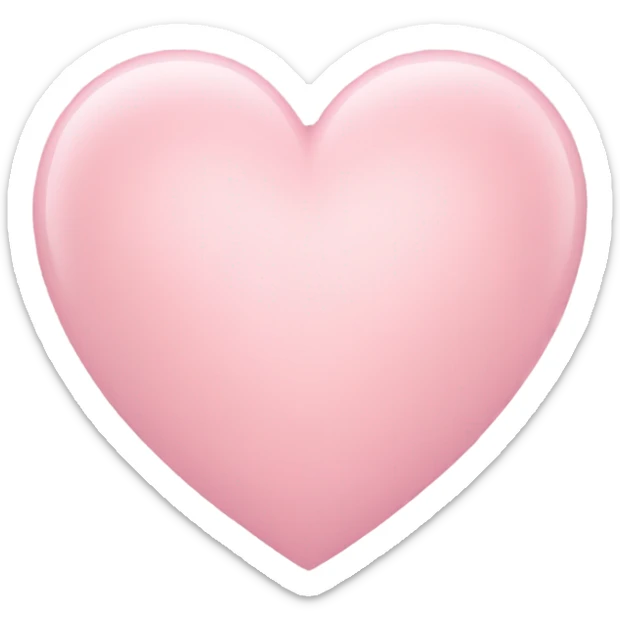 Baby pink heart sticker
