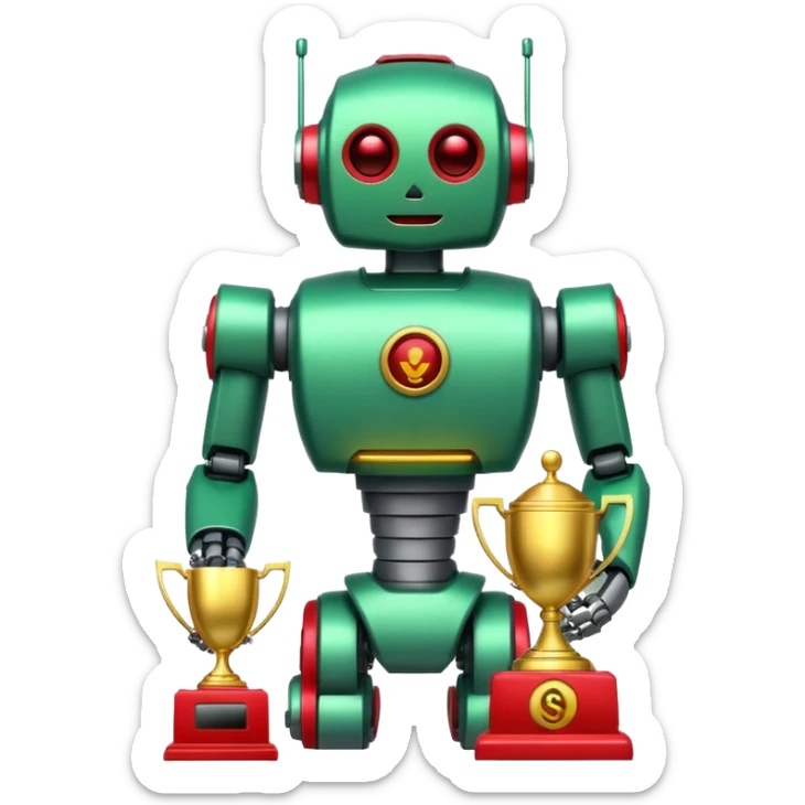 💰 Balance/Guthaben
📈 Profit (grün)
📉 Loss (rot)
🏆 Trophy/Pokal
🤖 AI/Robot
🔒 Security/Schloss

Modern EMojis sticker