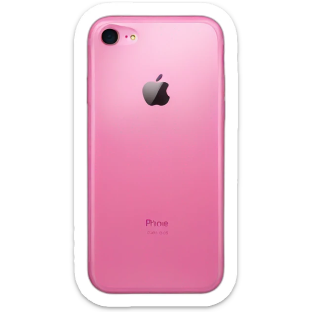 Pink iphone sticker