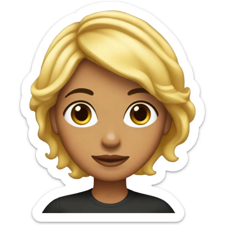 dos chica, una con cabello rojiso rizado y otra con cabello negro y corto hasta por las axilas sticker