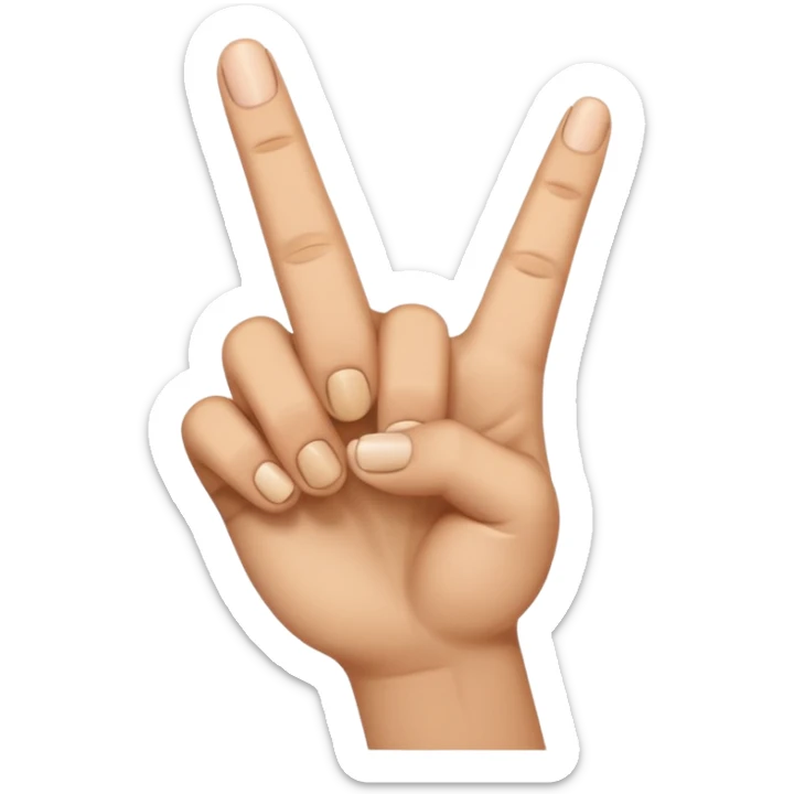 2 middle finger sticker