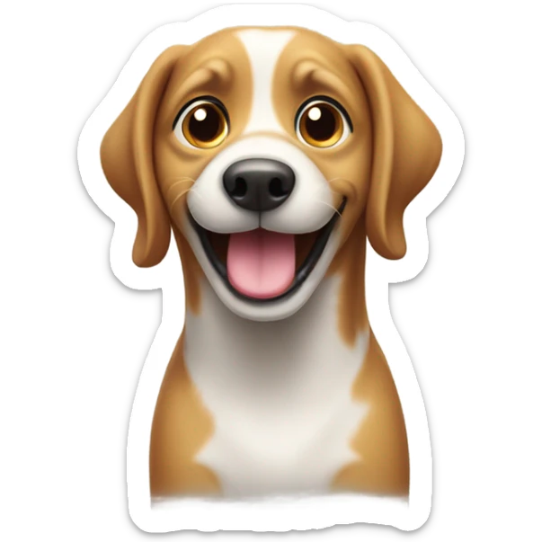 dog happy sticker