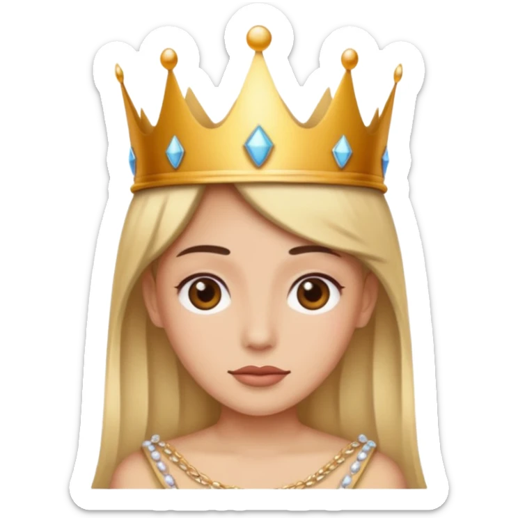 Wearing a crown sticker