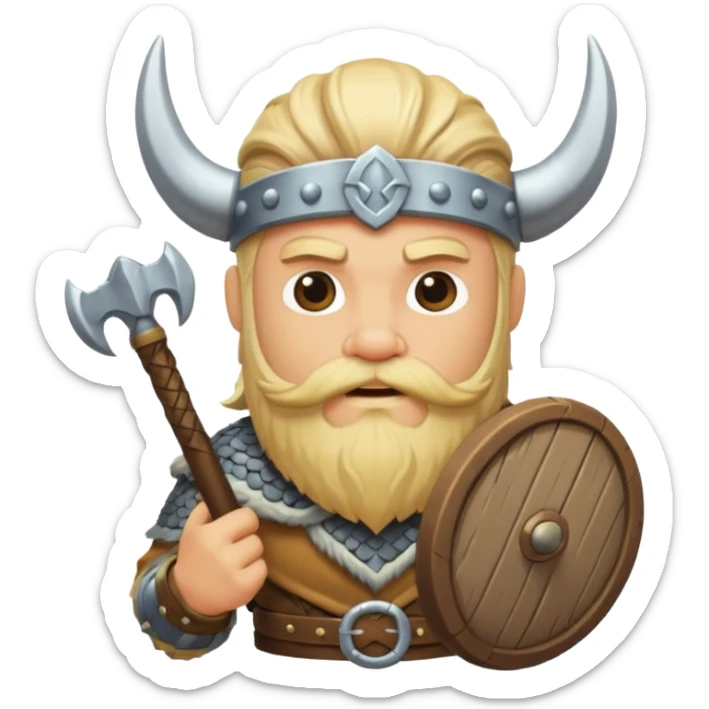 bana kick yayınları için sakallır sarışın viking abonelik rozeti oluştur sticker