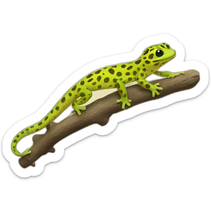 Gecko leopard sticker