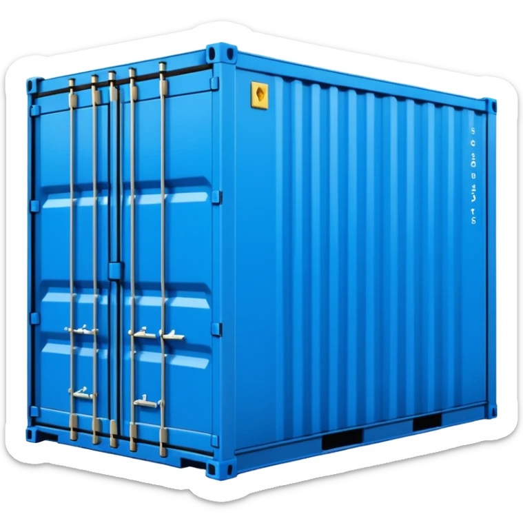 goods Contener emoji which is used for shipment of goods, single contaner sticker