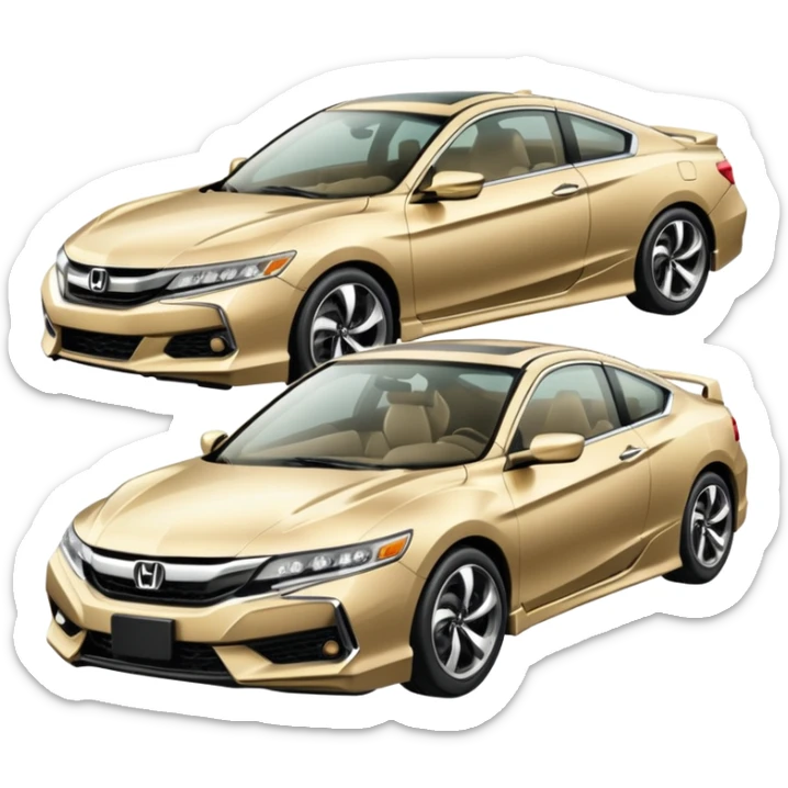 Honda Accord ex 94 color champagne accidente con un Honda nsx sticker
