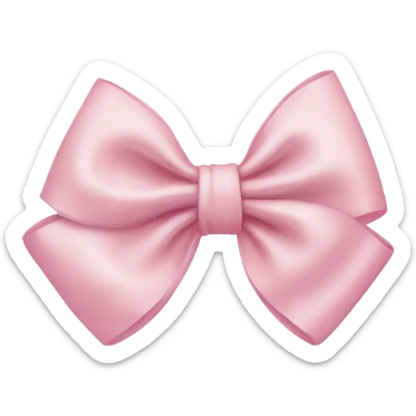 light pink bow sticker
