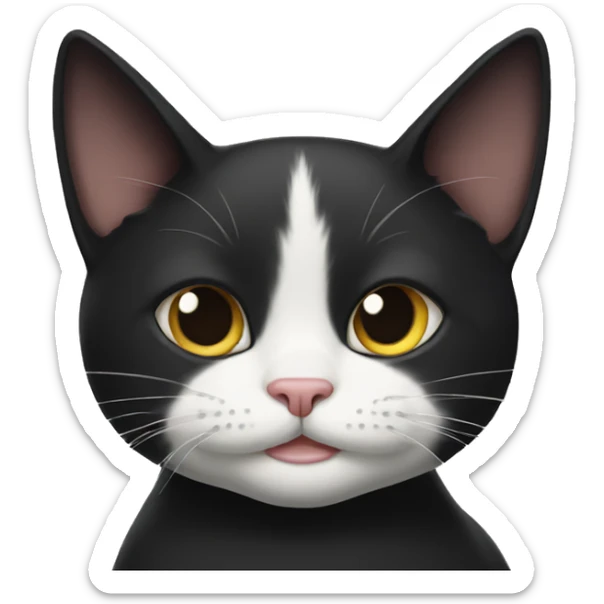 Tuxedo cat sticker