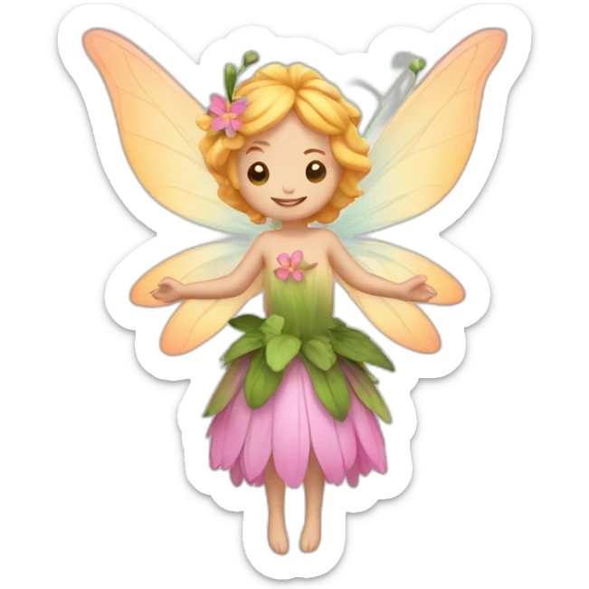 Fairy of flower sticker