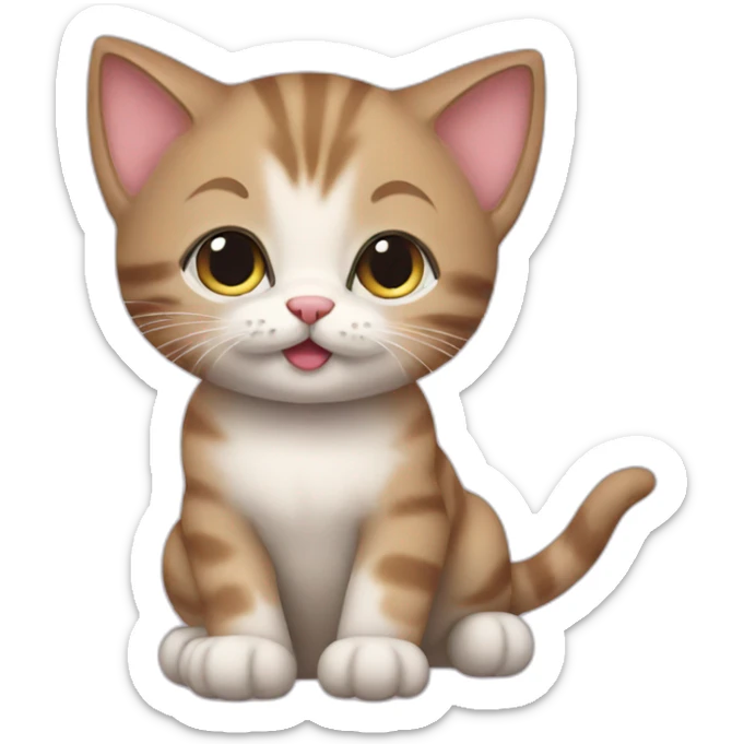 Kitten sticker
