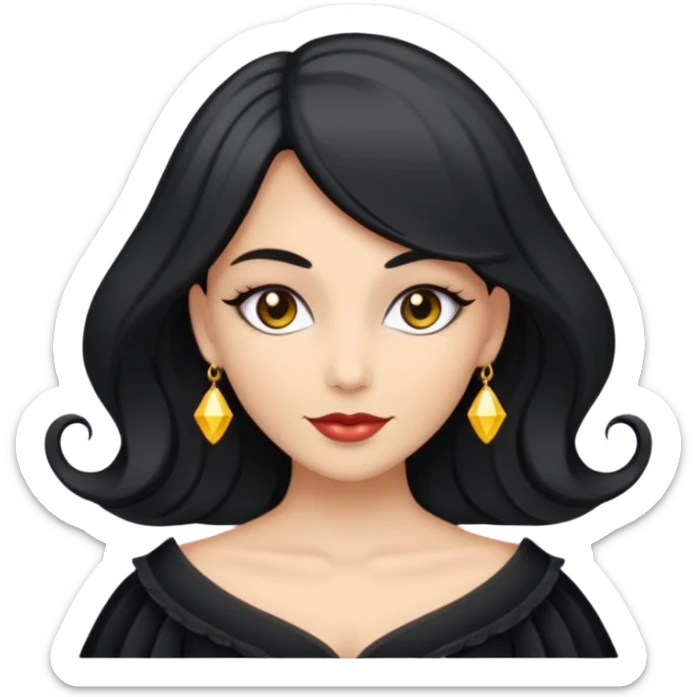 Icone en ligne contour de magicien femme  pour site Web thème magie  sticker