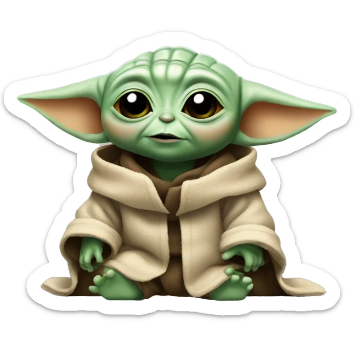 Baby yoda sticker