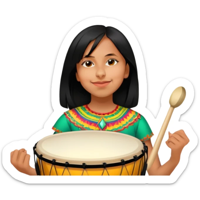 Festive Drummer sticker