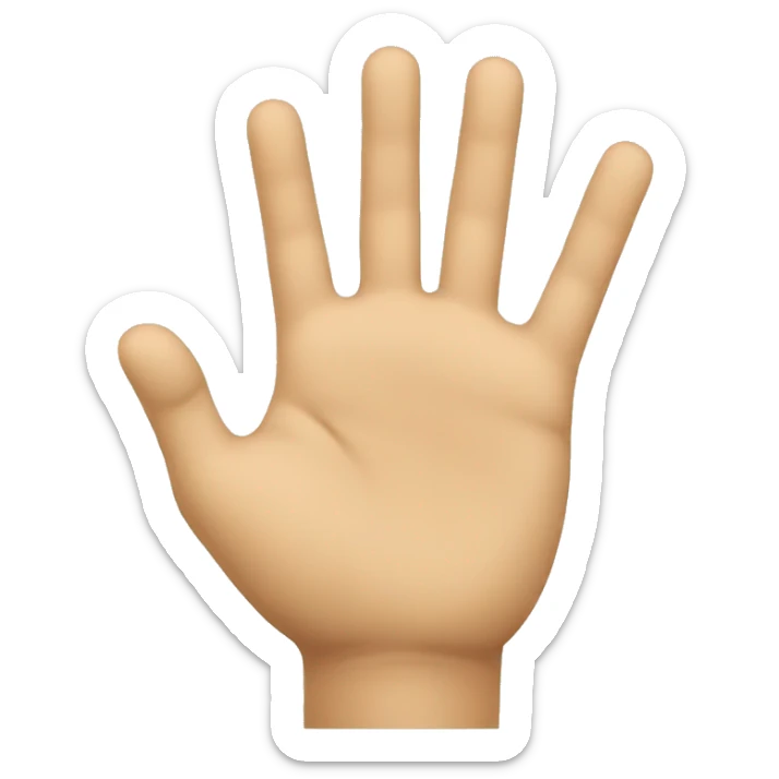 I'd like an emoji of a hand indicating towards me, as though it's pointing directly at me. Can you create that sticker
