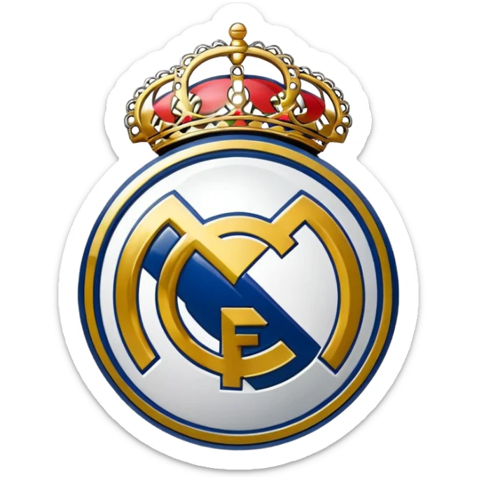 I want an emoji of real madrid logo of football and it should look realistic sticker