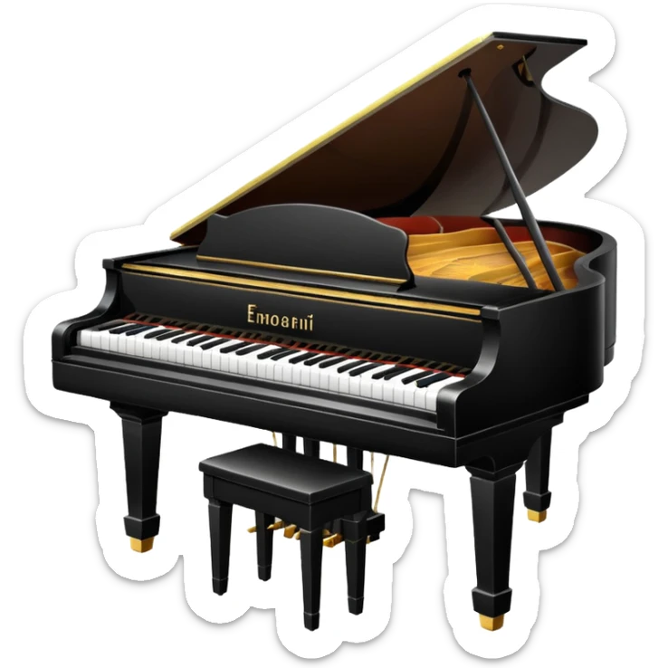 Piano sticker