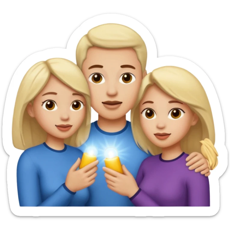 Female, male, female hard-core threesome  intimate sex with clear view of penis and vaginas sticker