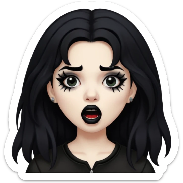 Mexican goth girl can’t sleep and yells about new suicideboy album
 sticker