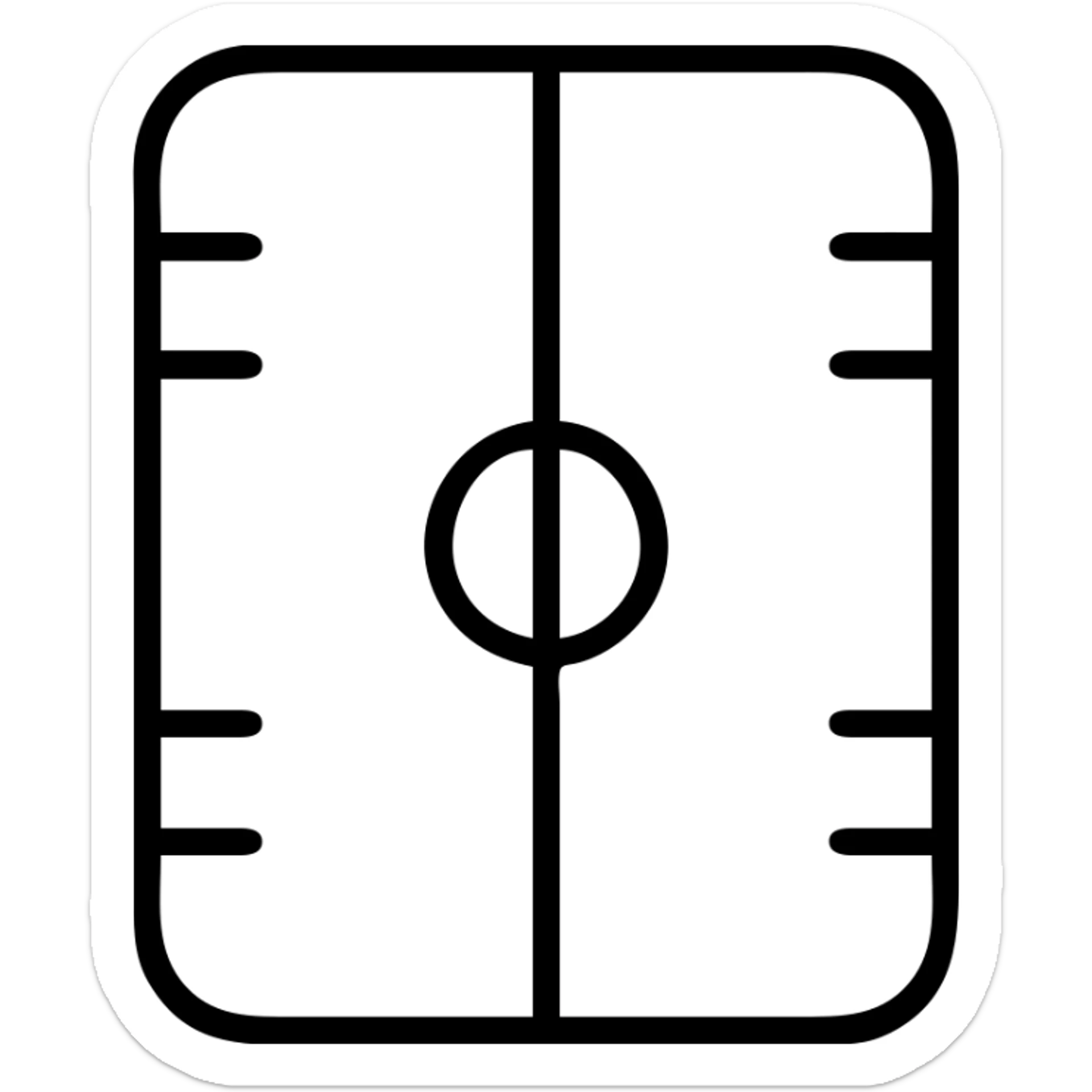 football field icon sticker