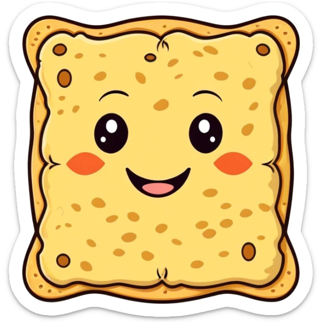 Matzah face sticker