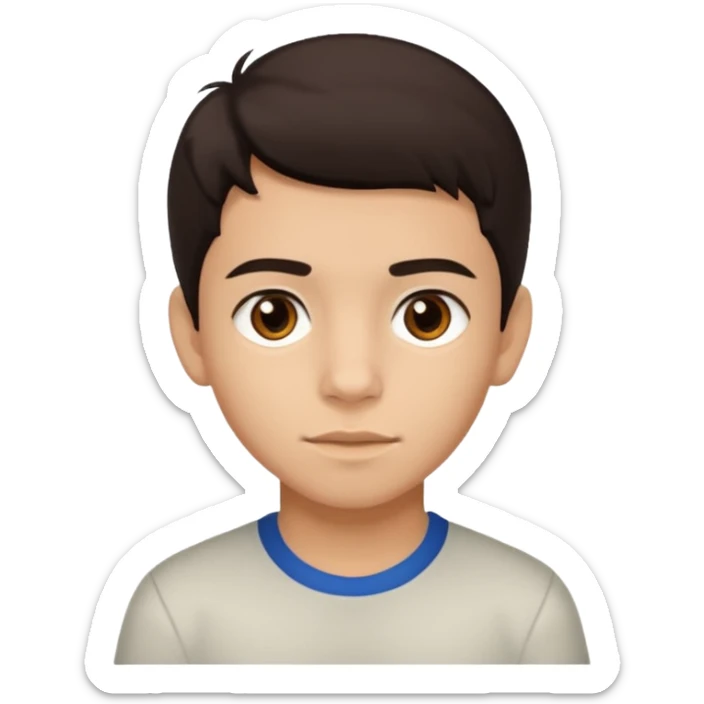 Erstelle mir eine Emoji von einem Jungen. Herkunft: Südamerika, Jung und Gutaussehend  sticker