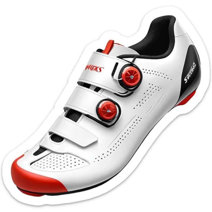 Wight color road cycling shoes looks like s-works torch, without any logo sticker