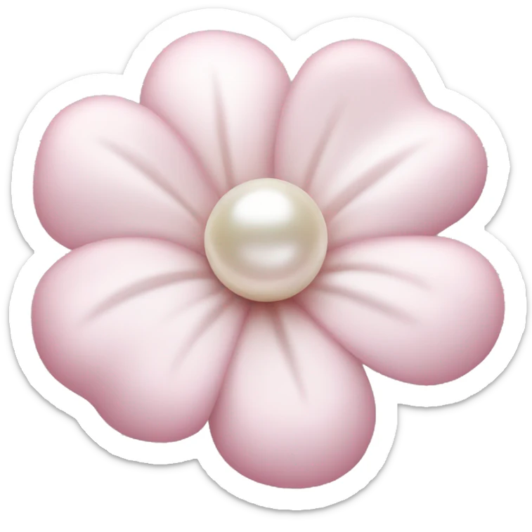 Pearl light pink flower sticker