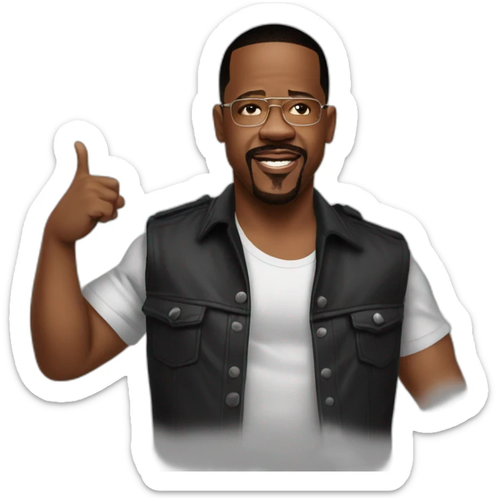Martin Lawrence from movie bad boys. Very realistic sticker