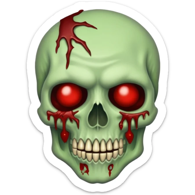 Rotting corpse zombie demons, full body, in the style of your bleeding skull art, full body sticker
