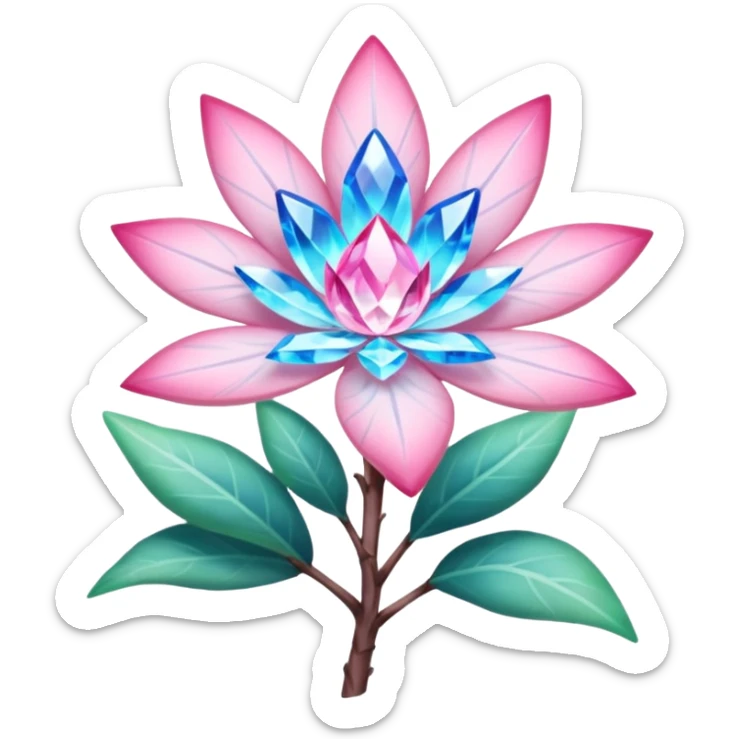Diancie-Amaura-Aurorus-crystal-flower-Shirin-shrub-avatar-aesthetic-fusion sticker