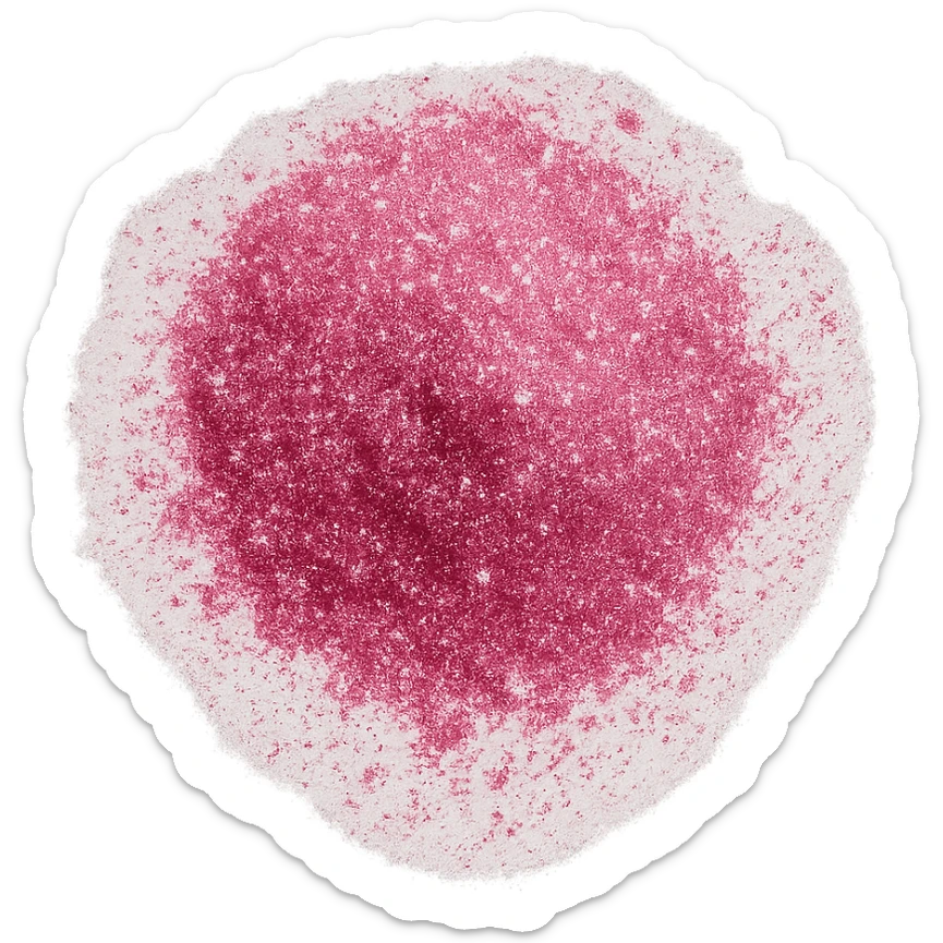 pink glittery powder, sparkling, shimmering, loose cosmetic, close-up, highly detailed beauty product, no background sticker