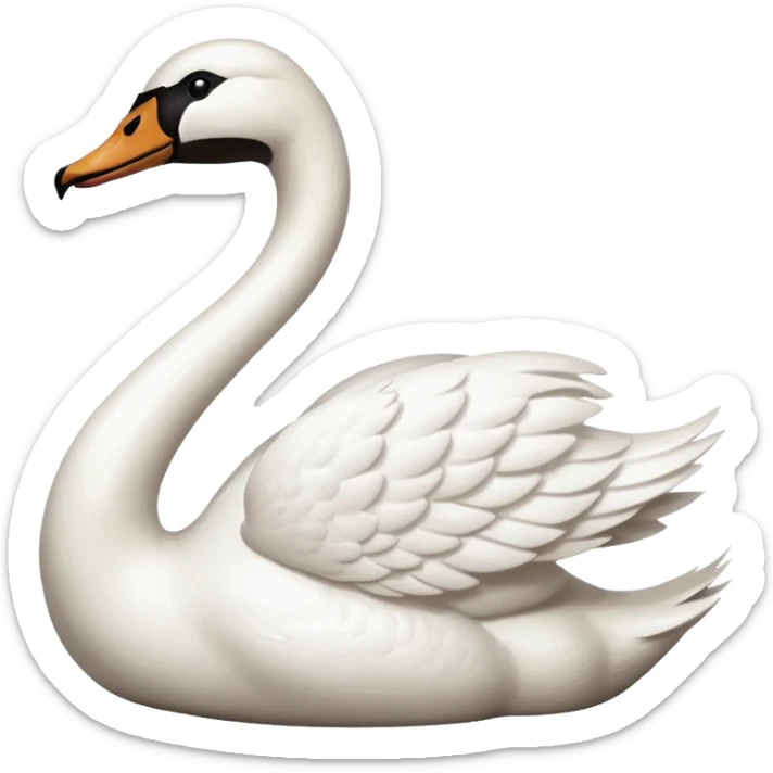Swan sticker