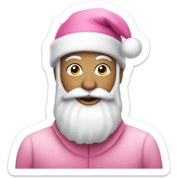 Pink christmas sticker