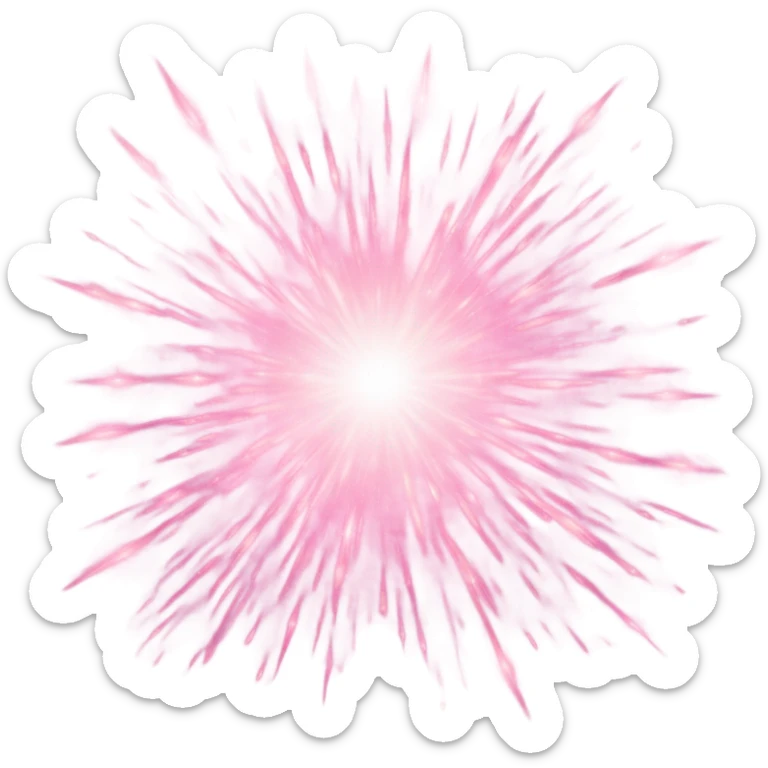a pink sparkle sticker