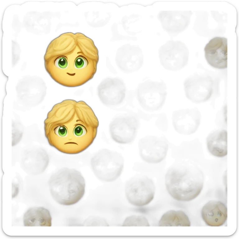 Blonde-hair-big-green-eyes-girl-cookies sticker