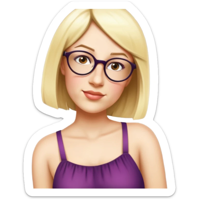 woman, wearing a dress sticker