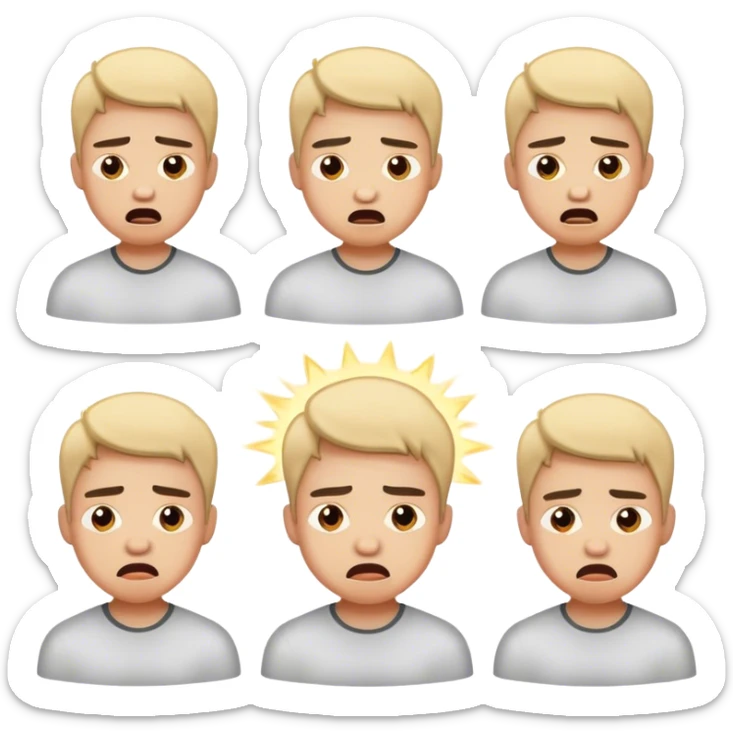 sharing the painpoint i face at work everyday at different level of frasturtion sticker