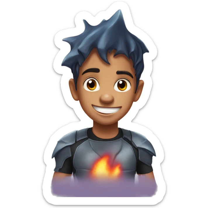 Shark boy from the movie shark boy and lava girl sticker
