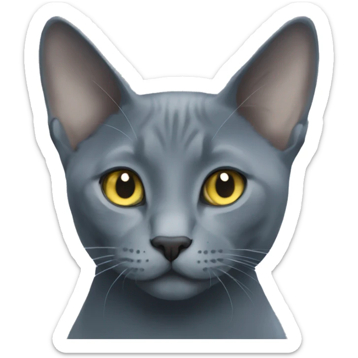 Russian blue sticker
