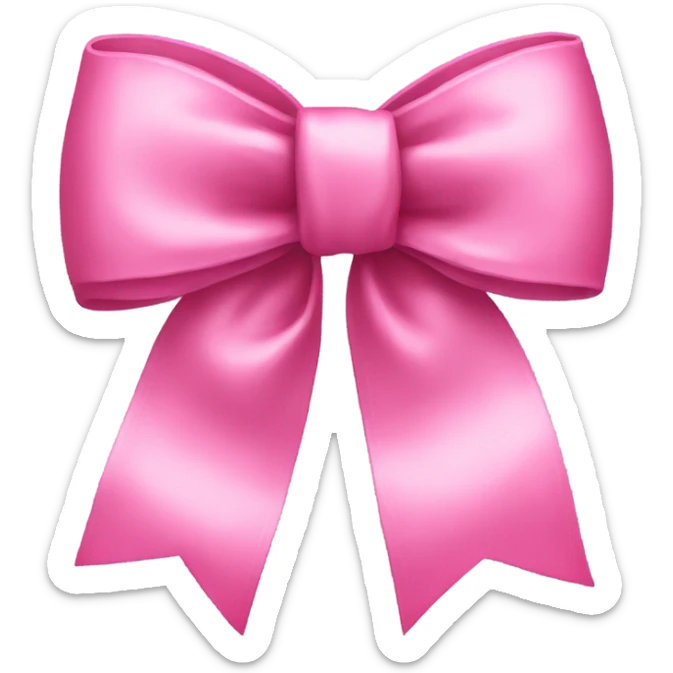 Pink bow  sticker