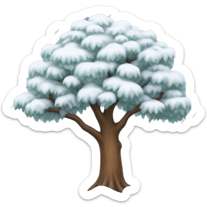 Snowy tree  sticker