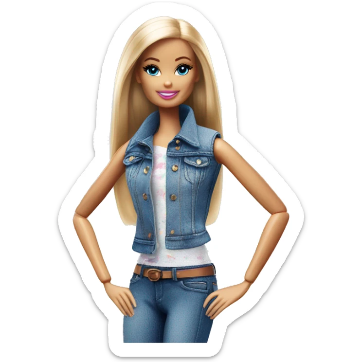 Barbie label  sticker