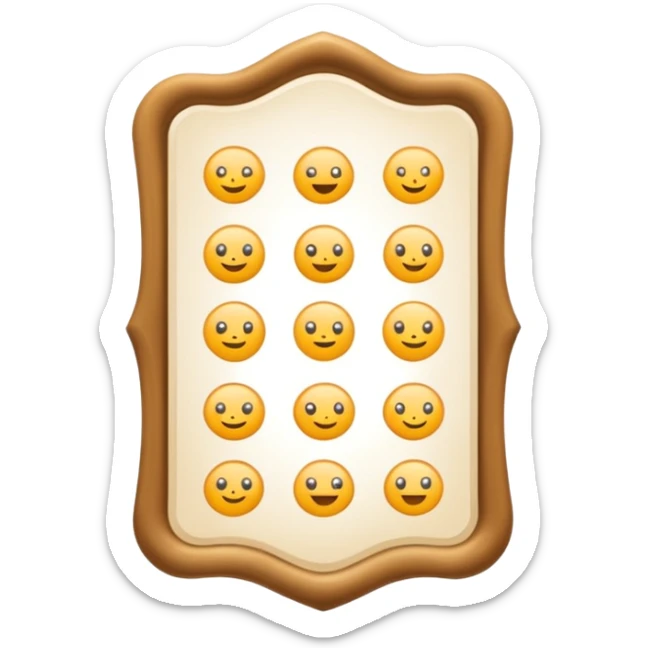 ciao mi serve un emoji simbolo dell'aprtura du opzioni a tendina personalizzata sticker