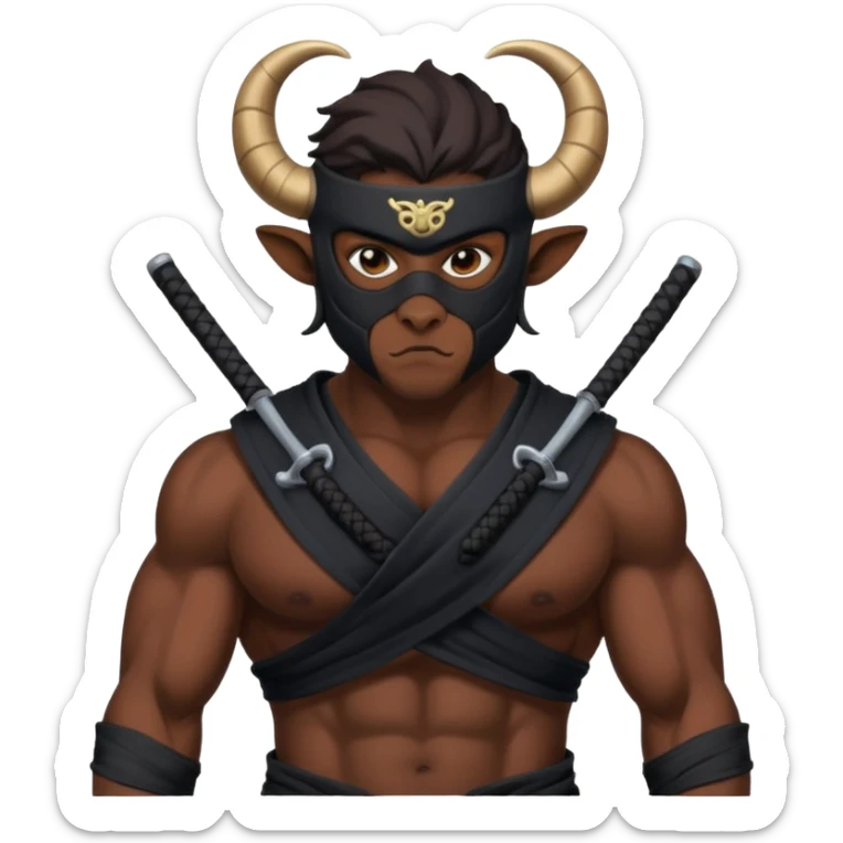 🥷🏾 usando este emoji crea otros que tengan los simbolos del zodiaco sticker