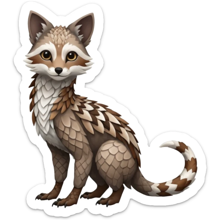 Modern Realistic Rare Fantasy Vernid-Trico-species by LiLaiRa full body sticker