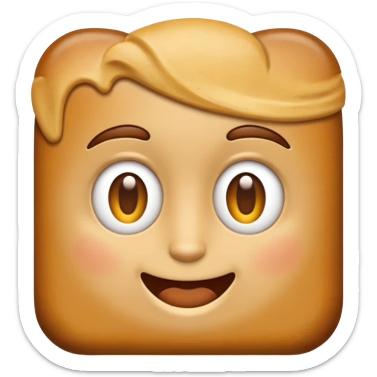 Create an emoji-style illustration of a tequeño, a traditional Venezuelan snack. It should look like a small, golden-brown, fried cheese stick with a smooth, slightly crispy exterior. Match modern emoji aesthetics sticker