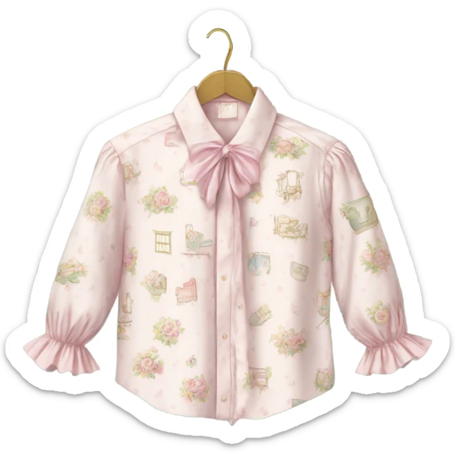 Jfashion shirt on hanger style of mezzo piano and Liz Lisa  sticker