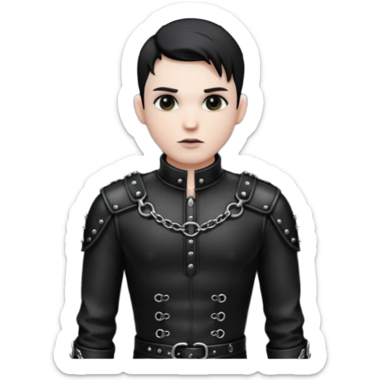 Male BDSM clothing, only the clothing is retained, excluding the head and body. sticker