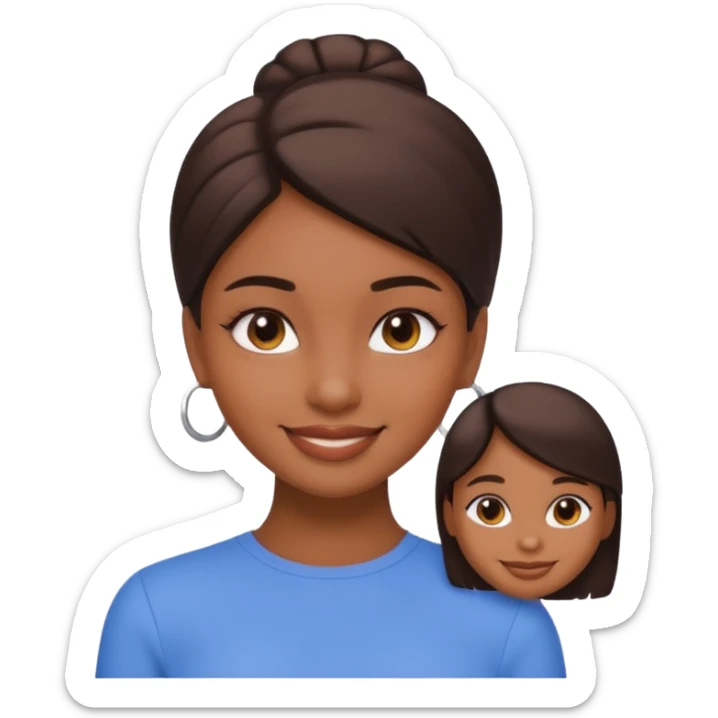 Hazme varios emojis aesthetic pero que sea de una chica morena aesthetic clean girl sticker